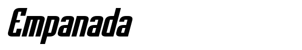 Empanada font preview